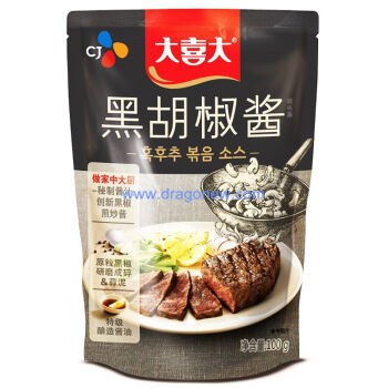 希杰大喜大 韓國黑胡椒醬 糖醋辣醬 泡菜炒拌面醬 BBQ醬 100g*40