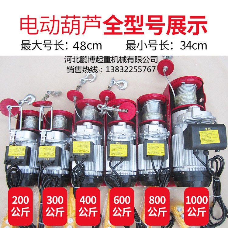 微型電動(dòng)葫蘆PA200出口跨境 可加配遙控220V小型家用小型電動(dòng)吊機(jī)