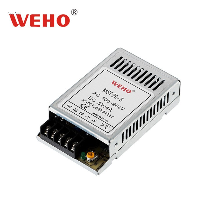 伟豪小功率超薄体积MSF-20-24开关电源WEHO全电压输入 20W 24V 1A