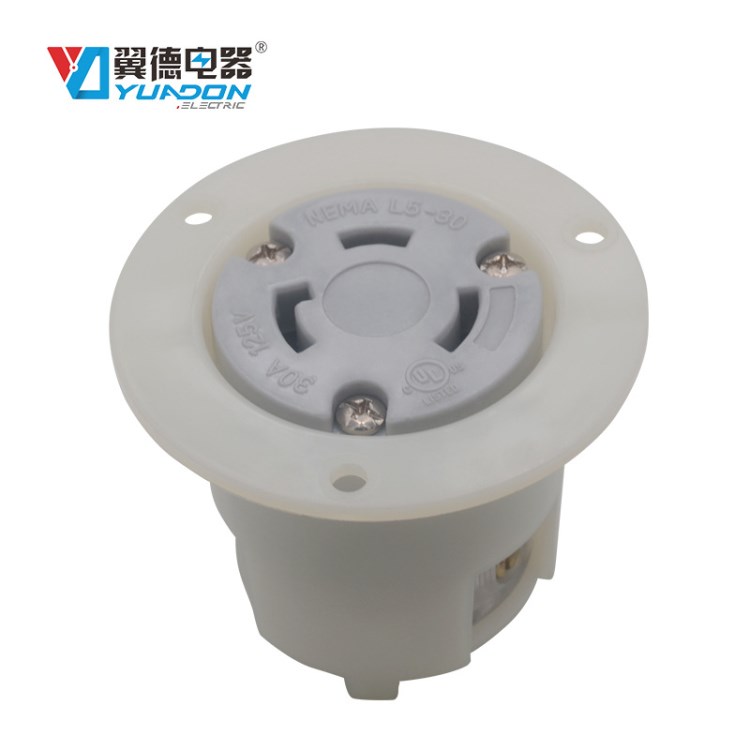 YDA-L530C 暗裝美式工業(yè)插座 輸出美式插座 器具工業(yè)30A工業(yè)插座