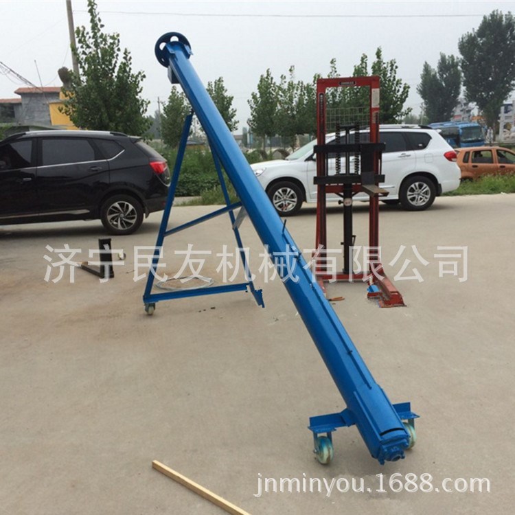 推薦加厚糧食提升機 加工定做短距離谷物輸送機 電力散料上料