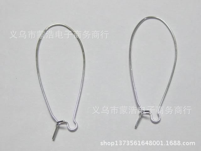 廠家直銷常用的25mm法國(guó)耳鉤批發(fā) DIY飾品配件魚嘴長(zhǎng)耳鉤