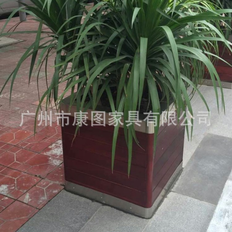 物業不銹鋼防腐花箱 道路隔斷花盆 室外街道花箱花槽定制