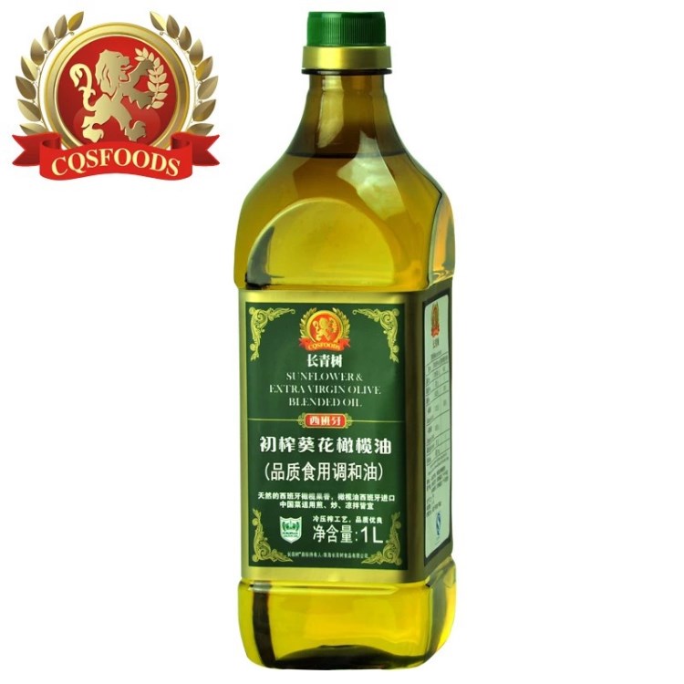 長青樹 初榨葵花橄欖油 1L 品質(zhì)食用調(diào)和油 美味自然健康油