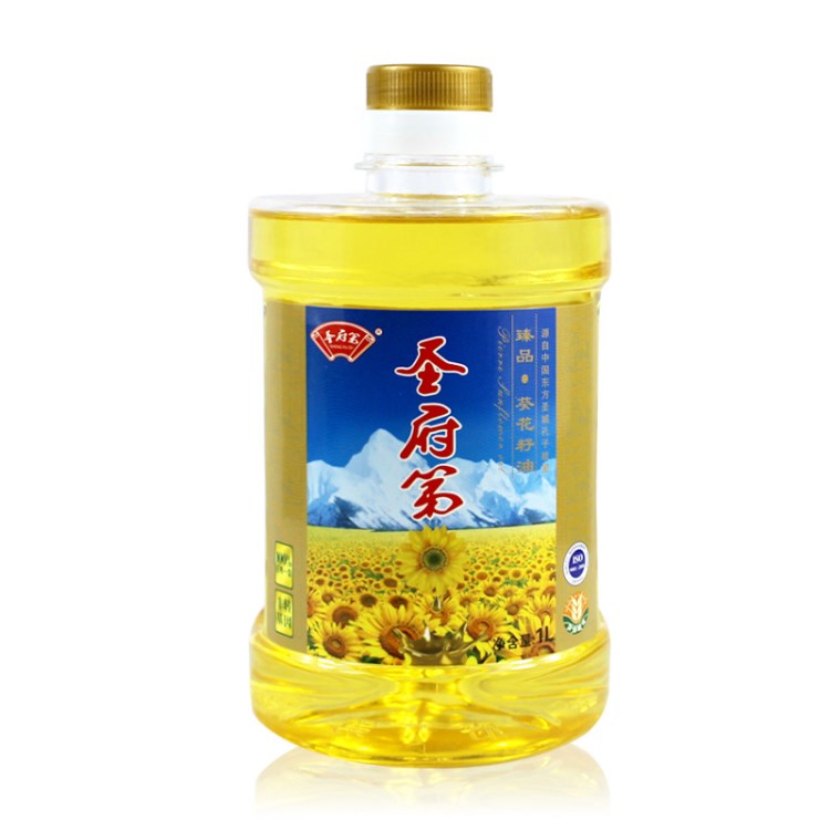 山東圣府第葵花籽油1L葵花油非轉(zhuǎn)基因食用油糧油批發(fā)OEM一件代發(fā)