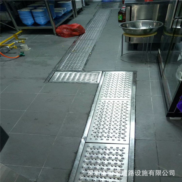 深圳東莞湛江 廚房溝蓋 不銹鋼廚房蓋板 防鼠防蟑螂 可加工定做