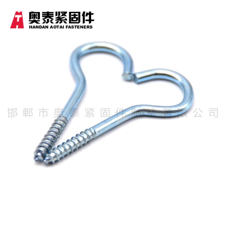 廠家直銷 鉤頭 燈鉤 彎頭螺釘 鍍蘭白鋅 2/3/4/5/6/8/10/12