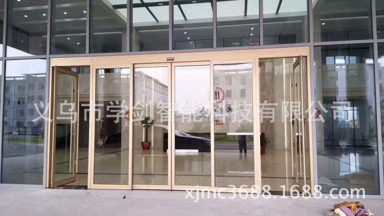 廠家直銷多瑪玻璃自動門 電動型材門 平移自動門 質量