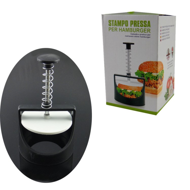 廚房小工具手動塑料漢堡壓肉器漢堡壓肉加陷制作器漢堡壓模具