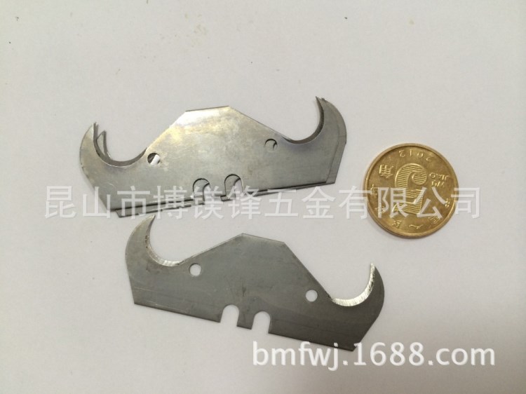 異型刀片  牛角型刀片  鉤刀 現(xiàn)貨 55*19*0.3