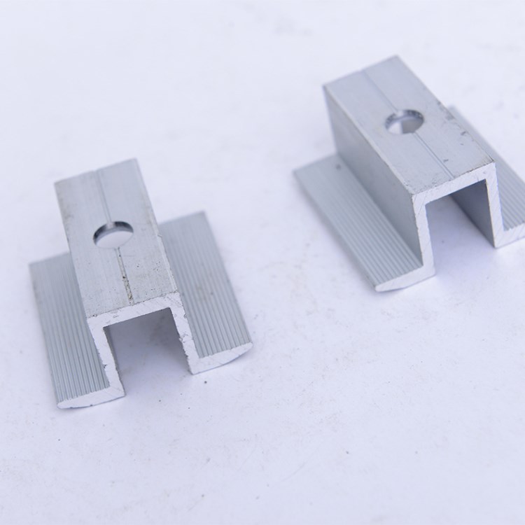 廠家直銷 光伏支架配件 中壓塊 鋁合金太陽能光伏各種型號