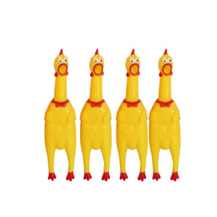 小號(hào)慘叫雞/怪叫雞/尖叫雞/發(fā)泄雞整人整蠱寵物發(fā)聲玩具 帶卡頭