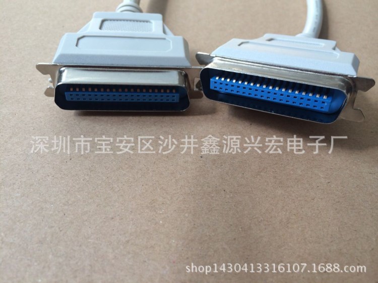 SCSI  HPCN 36P M/M打印線，防水CN36 公對公激光打印傳輸線