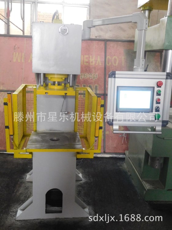 LP尼龍套全自動壓裝液壓機精密數字壓裝機自動檢測工件合格
