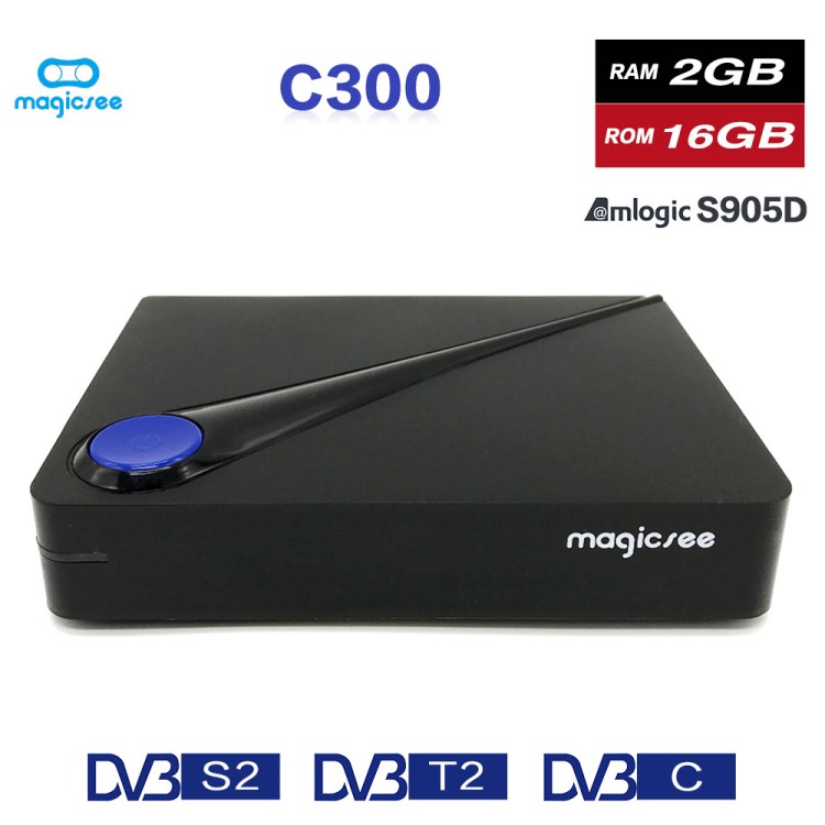 magicsee安卓DVB T2 S2 S905D TV BOX高清網(wǎng)絡(luò)電視機(jī)頂盒OTT盒子