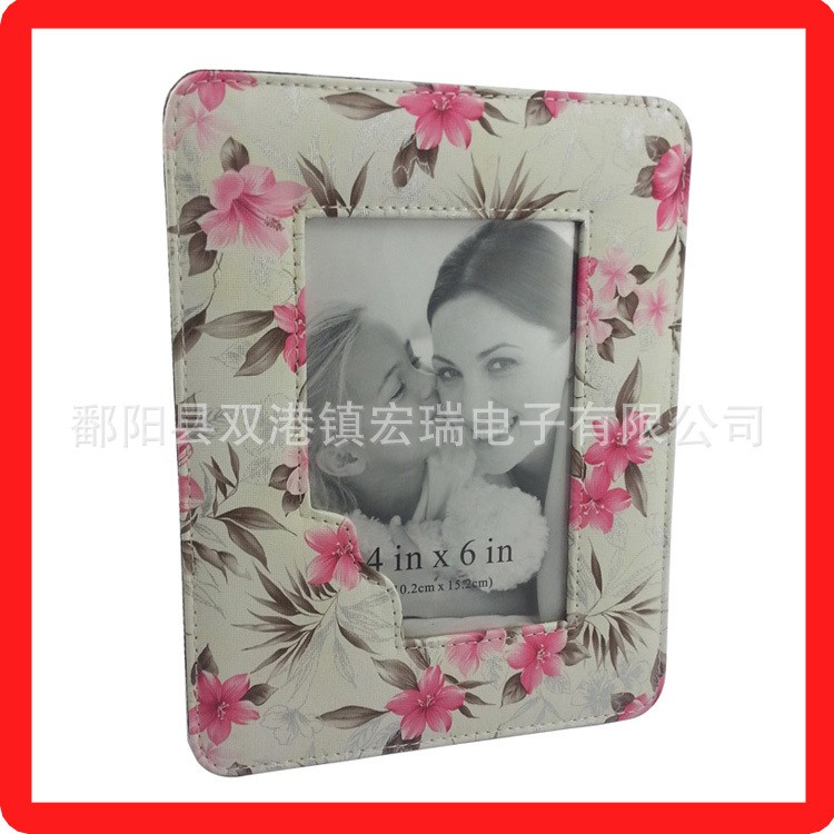 供應創(chuàng)意迷你相架 精美印花皮質相架 禮品相框 桌面相框