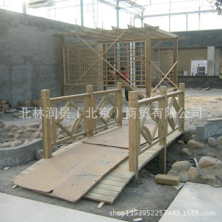廠家承接戶外平板橋 定做別墅木橋 碳化木橋 歡迎訂購