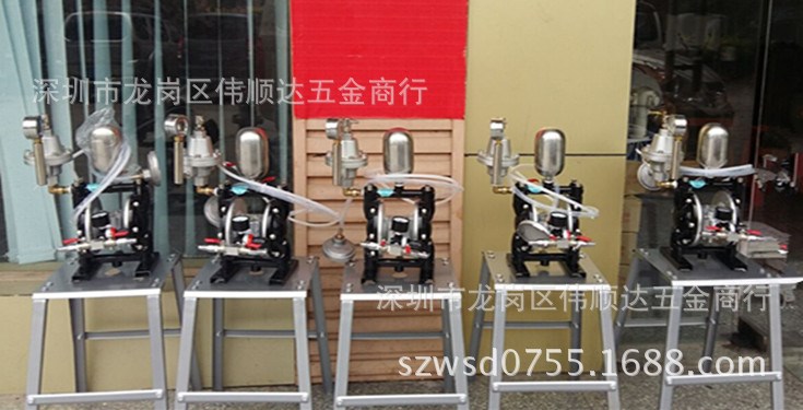 廠家供應3分氣動雙隔膜泵浦組 可接4支噴槍用   穩壓型油泵