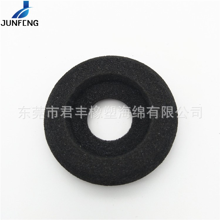 供應國產高密度耳塞棉套 挖空耳機吸音海綿套 航空聚音耳機棉隔音