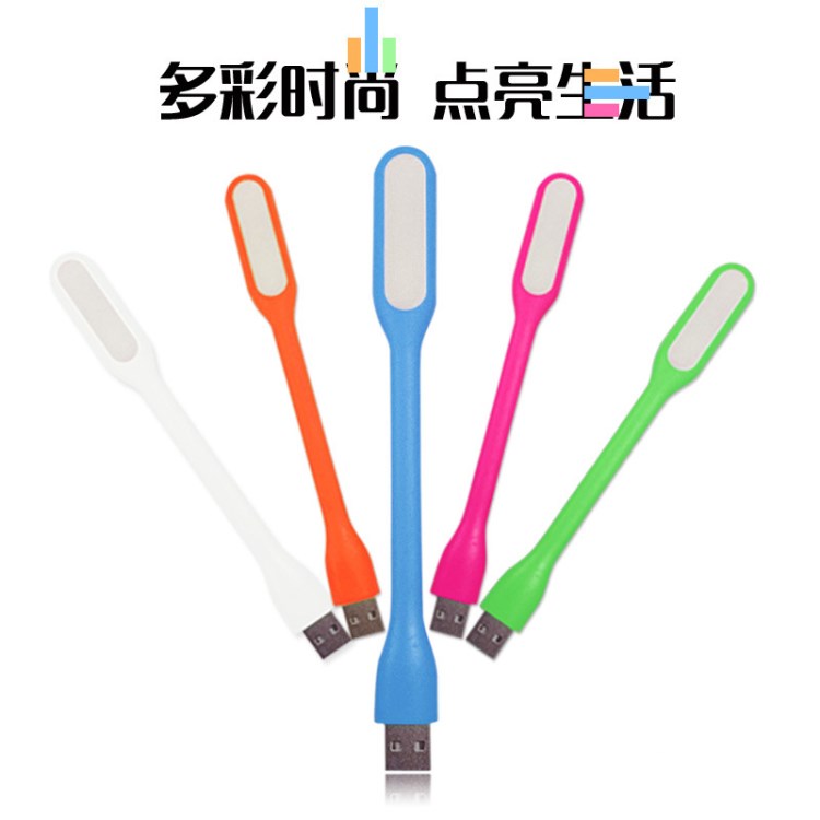 白光護(hù)眼小米同款LED筆記本USB電腦燈移動(dòng)電源強(qiáng)光小夜燈