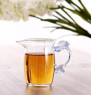 耐热玻璃龙把匀杯 分茶器茶盅茶海 耐高温功夫茶具公道杯公杯