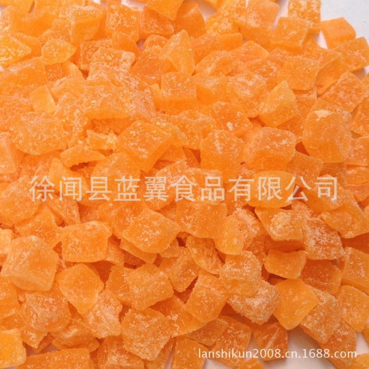 藍(lán)翼供應(yīng) 夾心水果粒批發(fā) 花果茶專用果粒 冰淇淋蛋糕裝飾木瓜粒