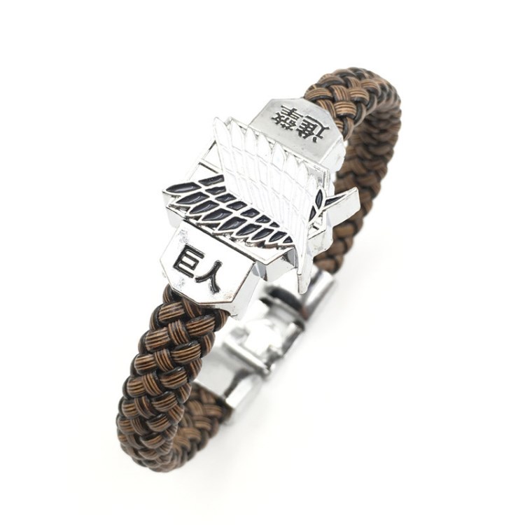 外貿 動漫周邊進擊的巨人手鐲 手環 朋克手鏈批發 速賣通熱賣