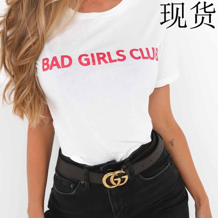 bad girls club夏季新款女士棉T恤速卖通 eBay wish 亚马逊短袖