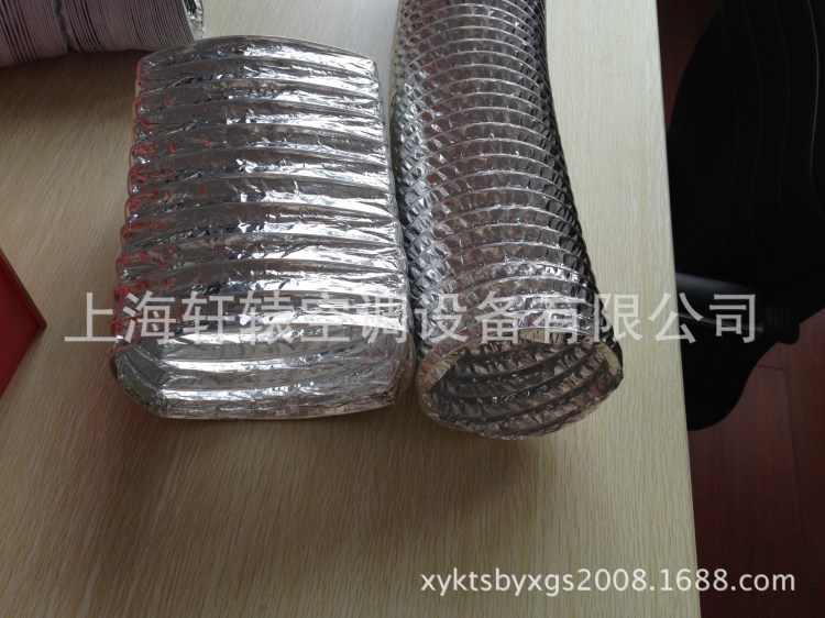 廠家直銷 方形、圓形鋁箔伸縮復(fù)合通風(fēng)軟管  可伸縮方管