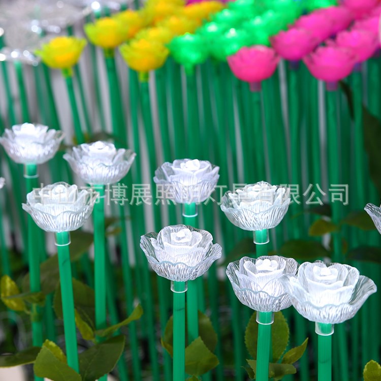燈光文化節(jié)led插地花燈 玫瑰花燈 郁金香插地 燈光節(jié)夜景玫瑰花燈