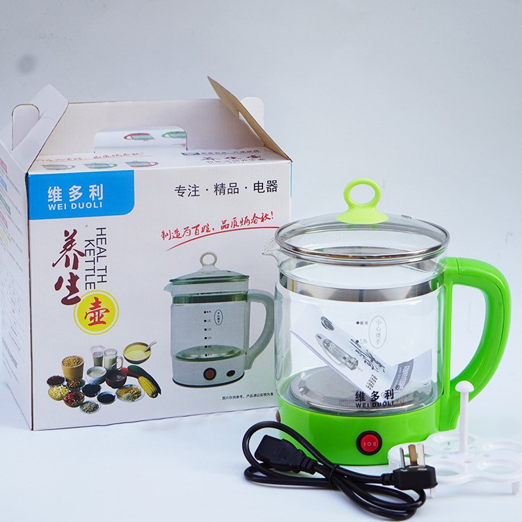 1.8L玻璃養(yǎng)生壺 家用煎藥壺 蒸蛋花茶機(jī) 多功能電煮茶壺 自動(dòng)斷電