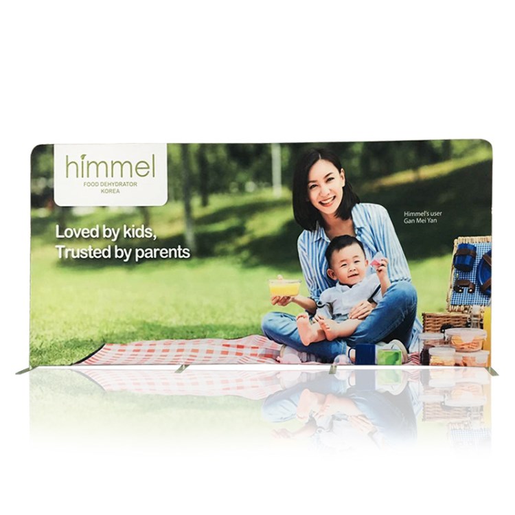 快幕秀簽到墻 廣告背景墻廠家  鋁合金拉網展示架背景簽到板制作