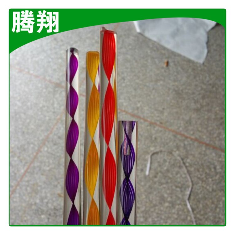 出售 圓形彩色PMMA管 彩色內(nèi)條紋亞克力棒 有機(jī)玻璃棒