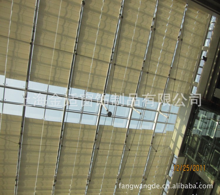 供應 fcs電動天棚簾 PTS天棚簾 折疊電動天棚簾 采光頂天棚簾