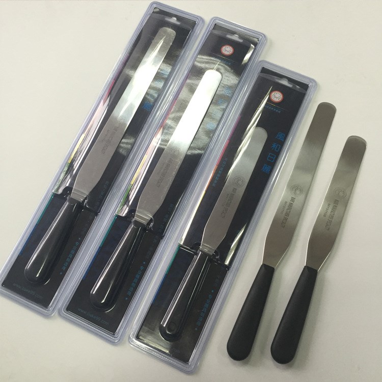 風和日麗不銹鋼奶油抹刀彎刀蛋糕裱花刮平刀吻刀脫模刀  烘焙工具