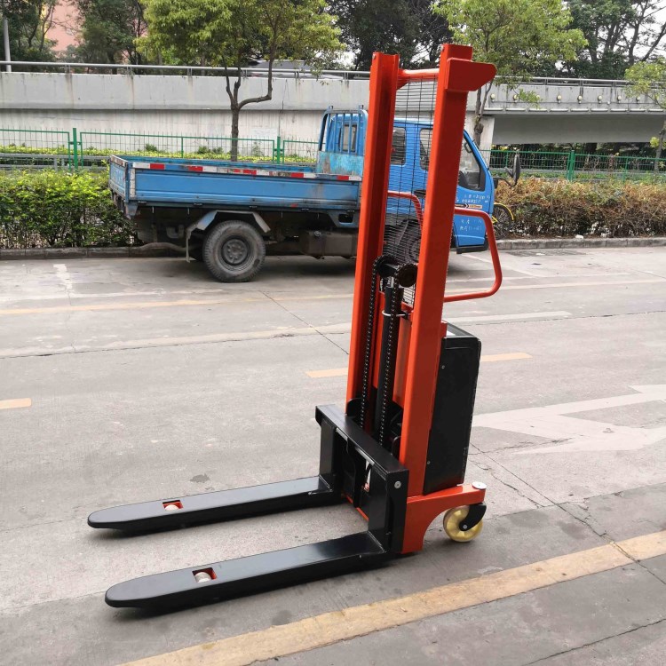 牛力牌手推電升堆高叉車  半電動(dòng)升高車 1噸