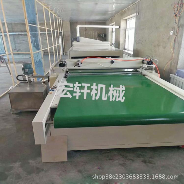 自溜平固化光油機uv附著瓷磚淋涂機 回油過濾冷光固化