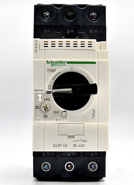 施耐德電動機保護器GV3-P40 30-40A施耐德電動機斷路器馬達保護器