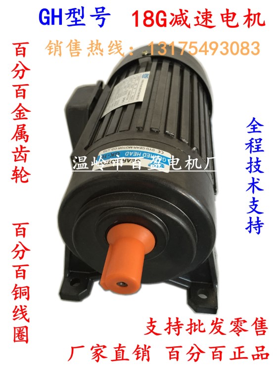 18軸GV/GH 單相220V/380V 立式臥式 交流齒輪減速電機(jī)200W/0.2KW