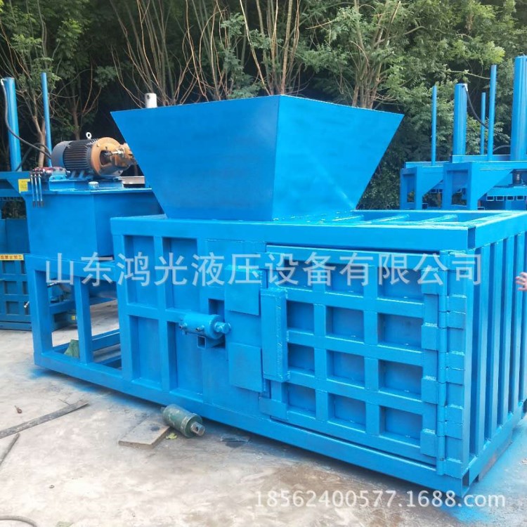 東營立式液壓廢紙打包機價格 耐用海綿壓刨打包機 廠家直營