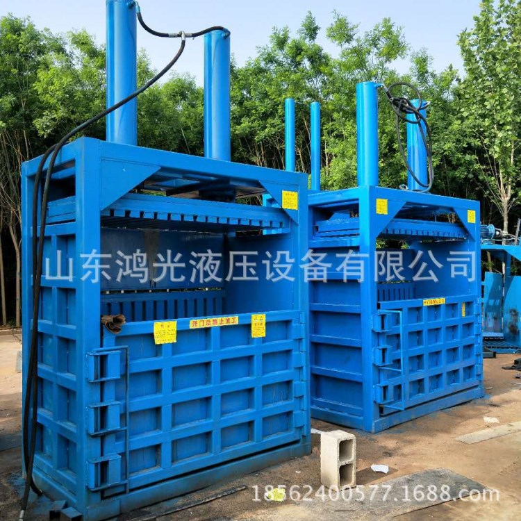廢紙箱液壓打包機價格小型服裝液壓壓刨機不銹鋼管液壓打包機報價