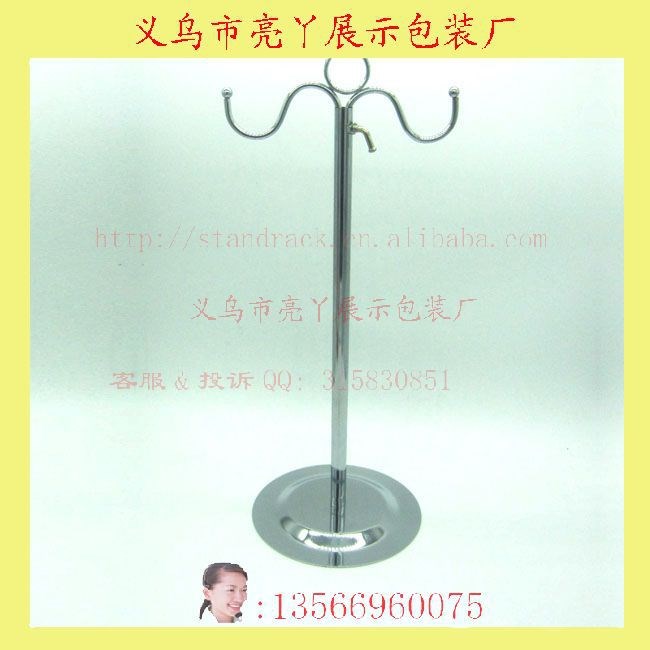 彎鉤包架 魔杖雙鉤手提包架服裝展架拉絲挎包手袋架鐵質掛包架子