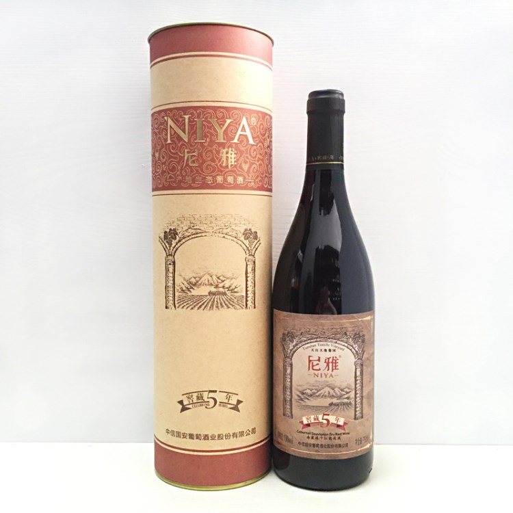 新疆红酒 尼雅窖藏五年赤霞珠干红葡萄酒 宴席会议用酒 批发包邮