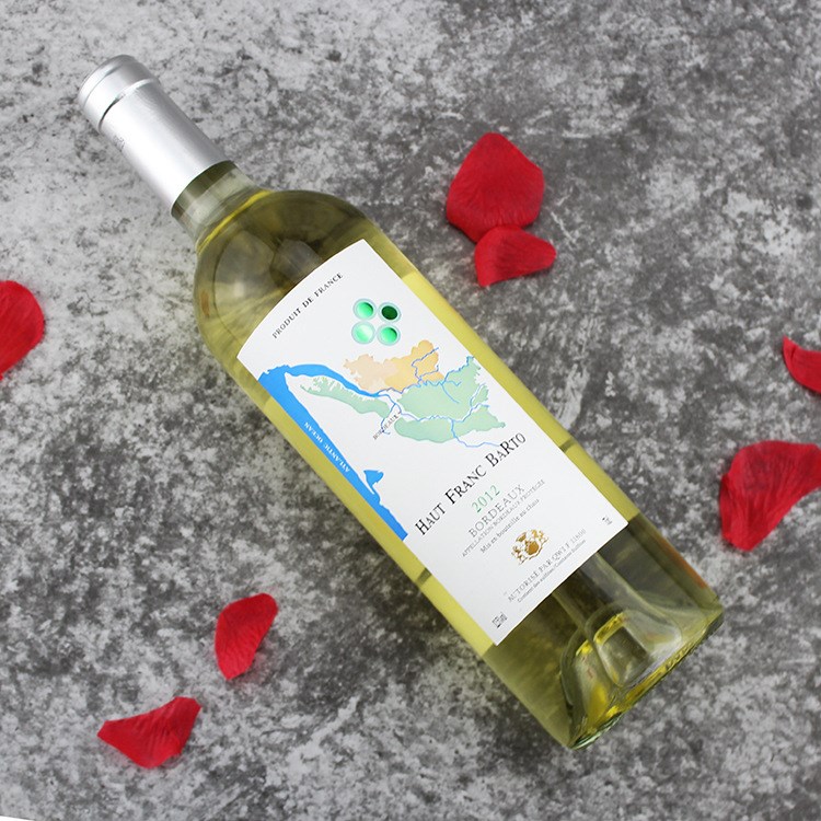 法國原瓶原裝紅酒 波爾多AOC霞多麗干白葡萄酒 掃碼688批發