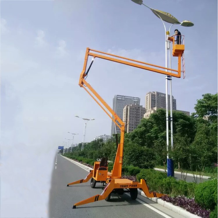 全自行曲臂升降機維修專用高空作業平臺路燈監控維修高空作業平臺