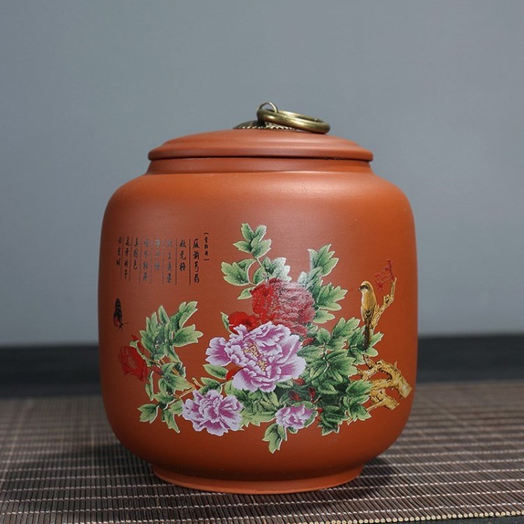 精品紫砂茶葉罐特大碼號手工密封醒茶器米桶缸七子餅普洱存儲陶瓷