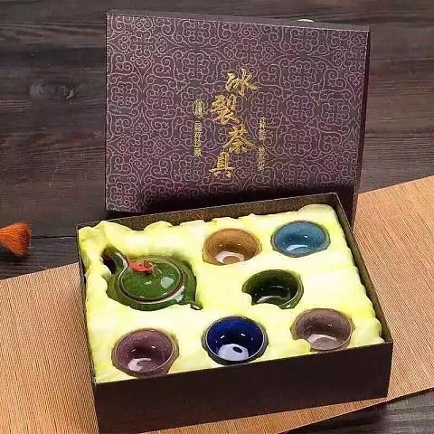 會(huì)銷禮品 熱賣冰裂茶具5-10元 禮品套裝 冰裂茶具套裝