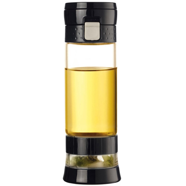 綠珠玻璃杯耐高溫過濾泡茶杯單層水杯過濾加厚杯子茶水分離隨手杯