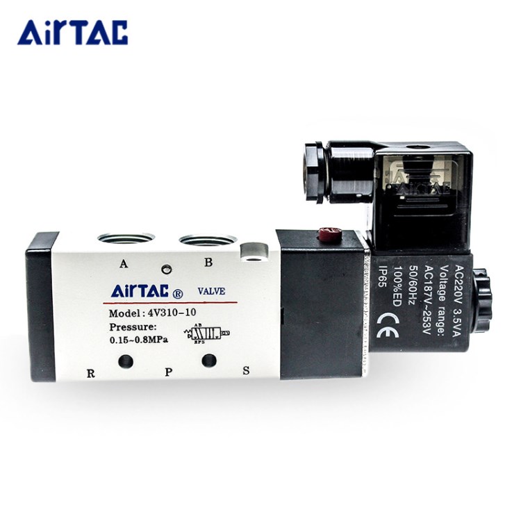 直銷原裝亞德客電磁閥4V310-10線圈AC220V/DC24V氣動控制元件