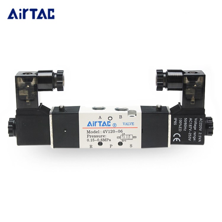 原裝亞德客電磁閥4V110-06  AC220V五口二位氣動控制元件